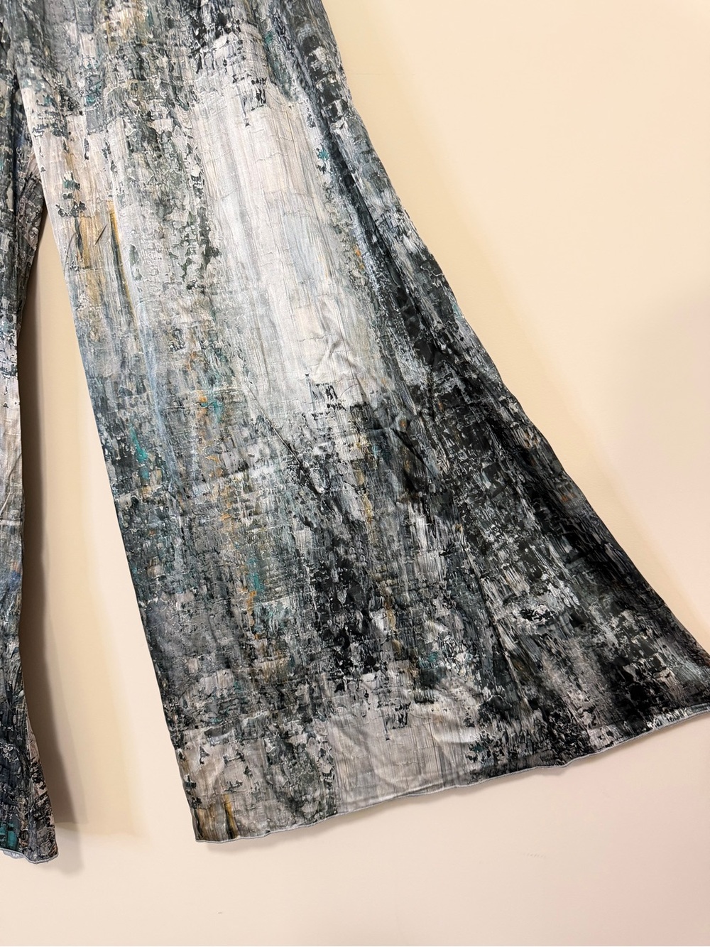 Johnny Was Pete & Greta Silk Waist Wide-Leg Palazzo Pants - Picture 3 of 5